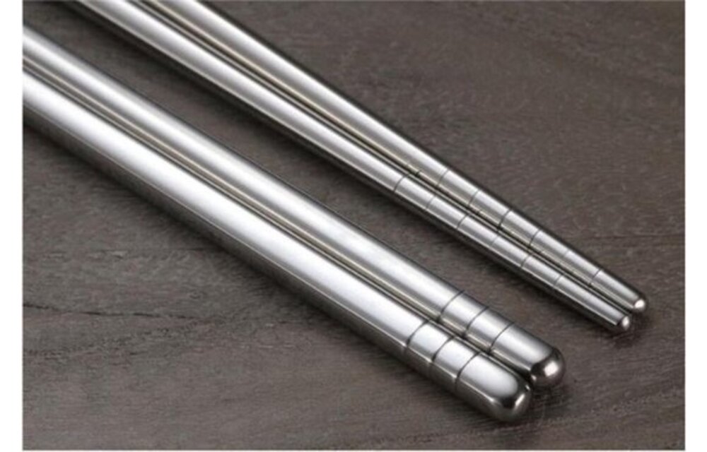 5-Delige Chopsticks Set (10 stuks) - Design RVS Eetstokjes