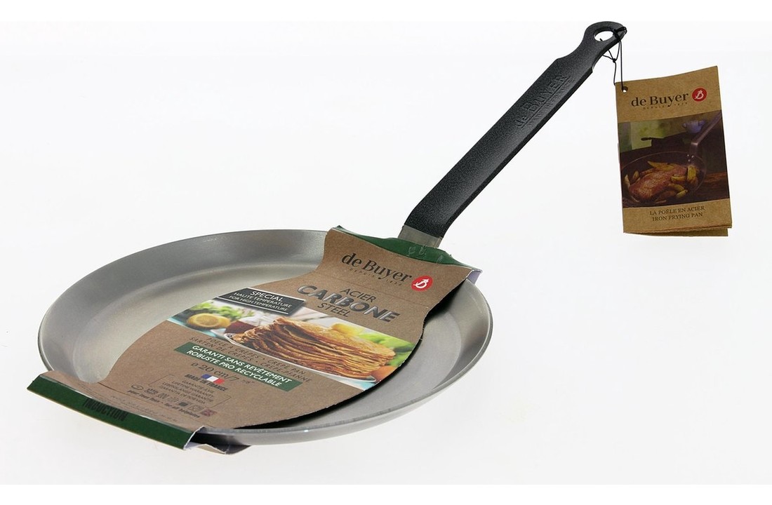 De Buyer Carbone Plus Crêpe- en Pannenkoekenpan - Ø 18 - 30 cm- Plaatstaal