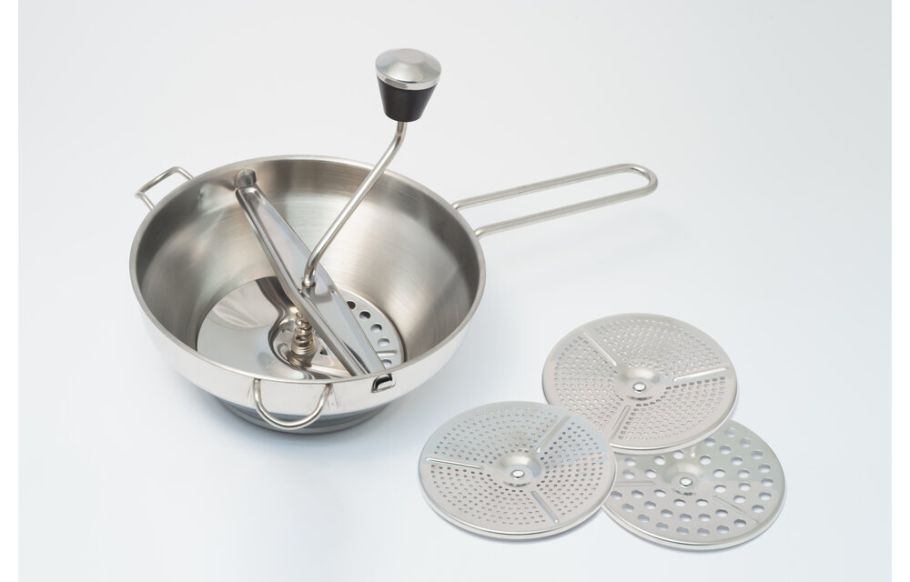 Baumalu RVS Passeerzeef 19 cm - incl. 3 verschillende inzetten