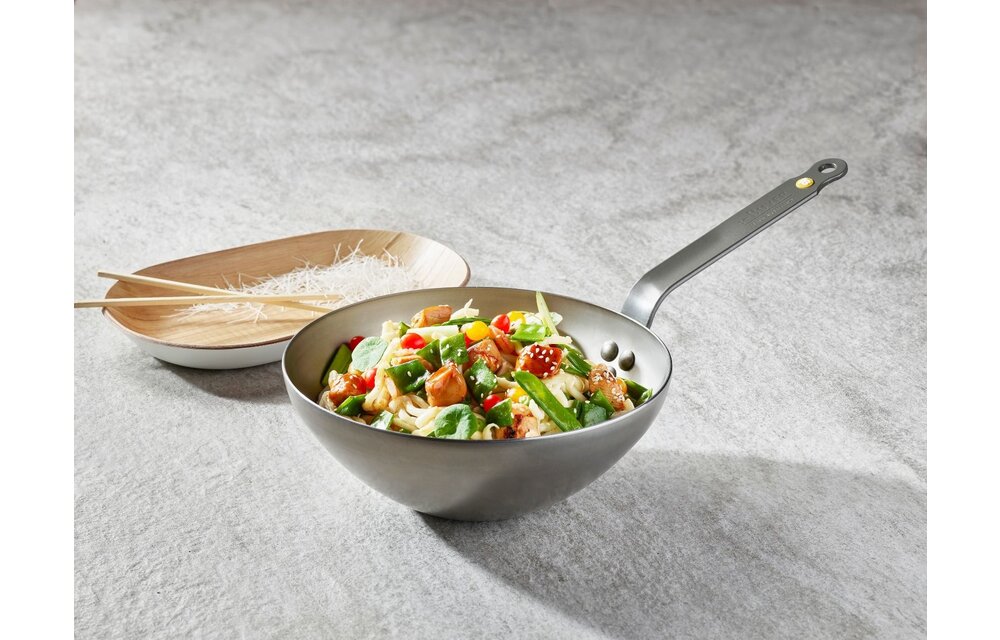 De Buyer Wok Mineral B Plaatstaal