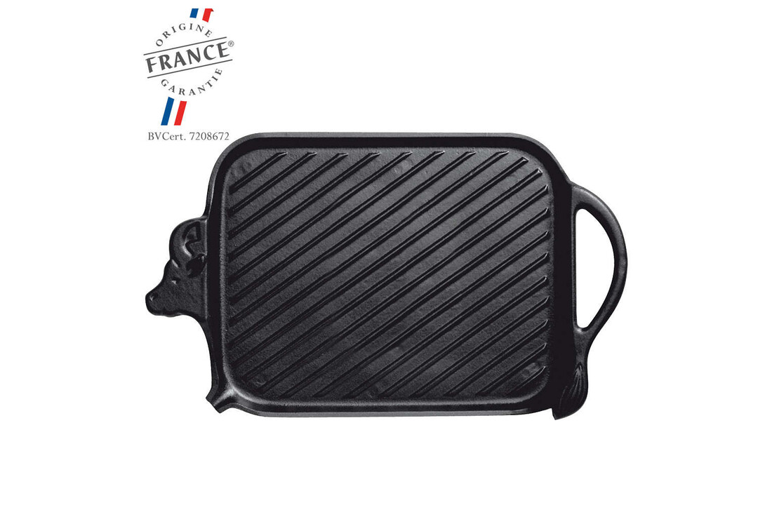 Chasseur Geëmailleerd Gietijzer Grillplaat 'Beef' 27 x 20 cm