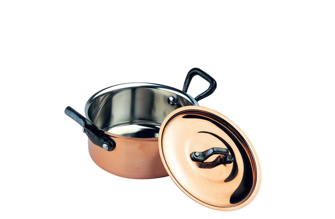 Baumalu Copper mini saucepan / stockpot Ø 12 cm incl. lid (gas)