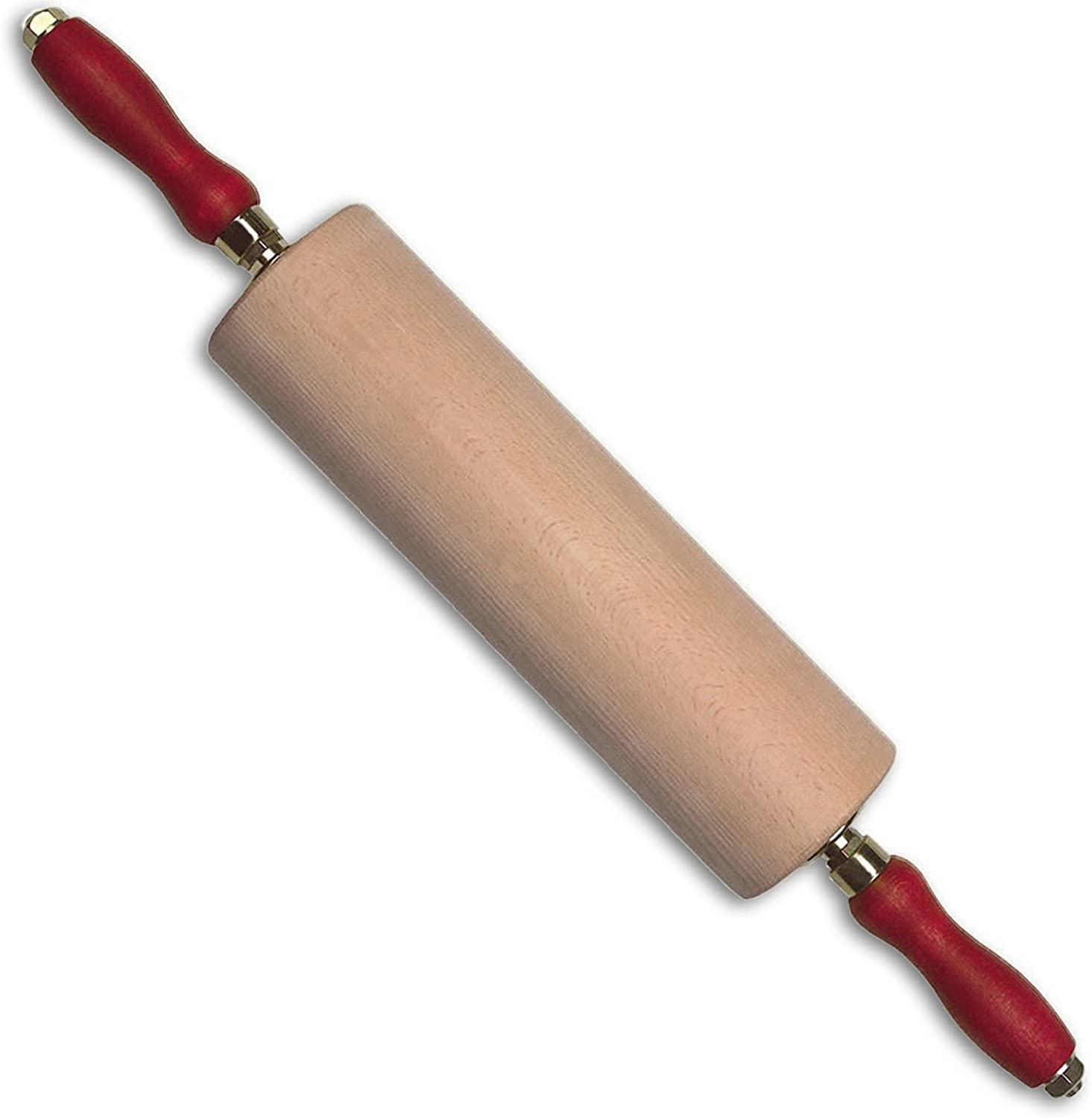 Bakmina Professioneller Nudelholz mit Kugellagern 59 x 8 cm (Rolle 30 cm)