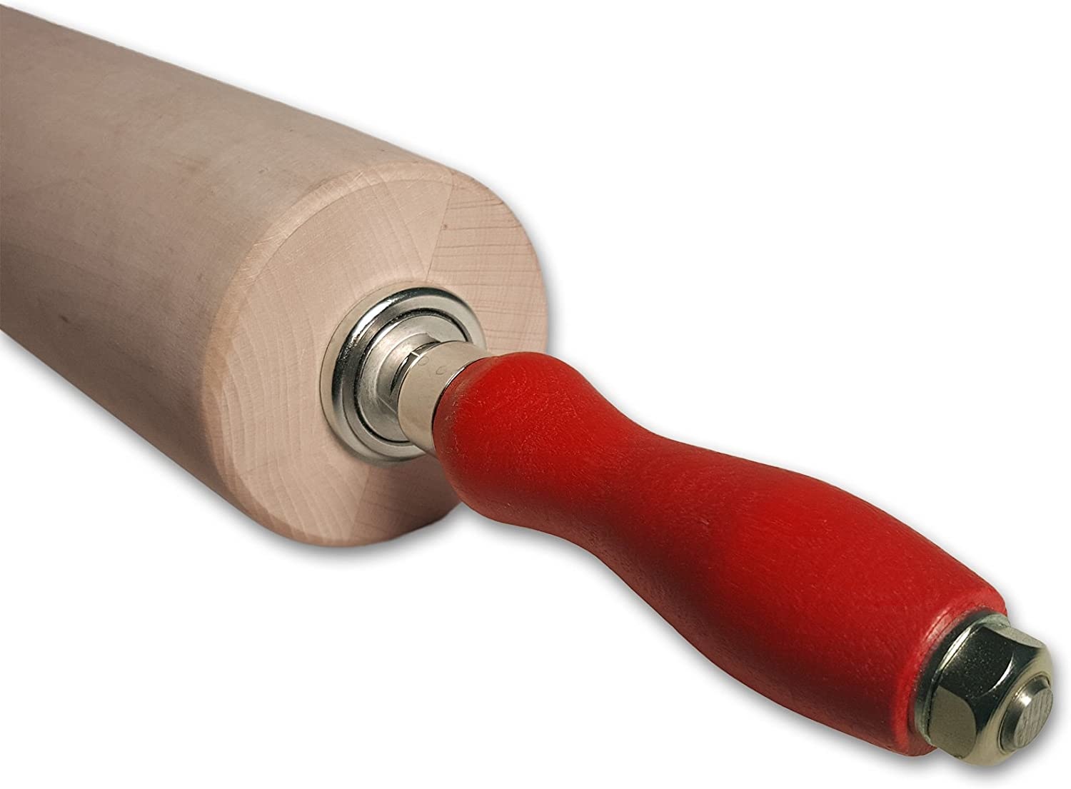 Bakmina Professioneller Nudelholz mit Kugellagern 59 x 8 cm (Rolle 30 cm)