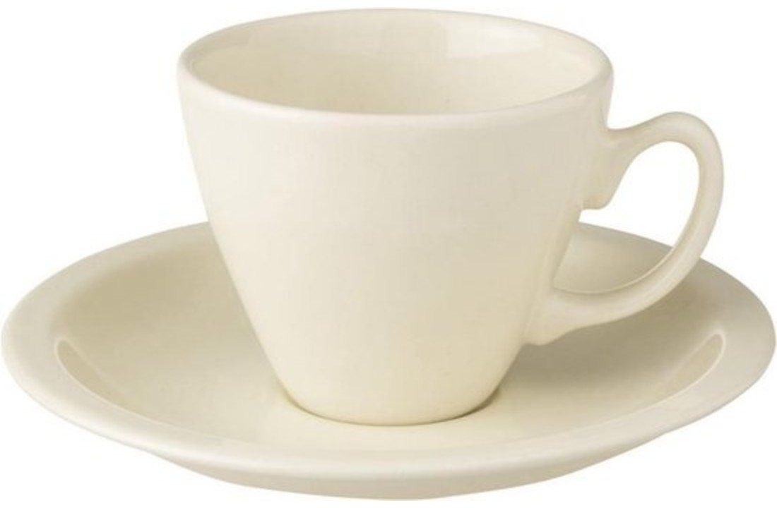 Royal Boch Classic Ivory Cup and Saucer Audrey