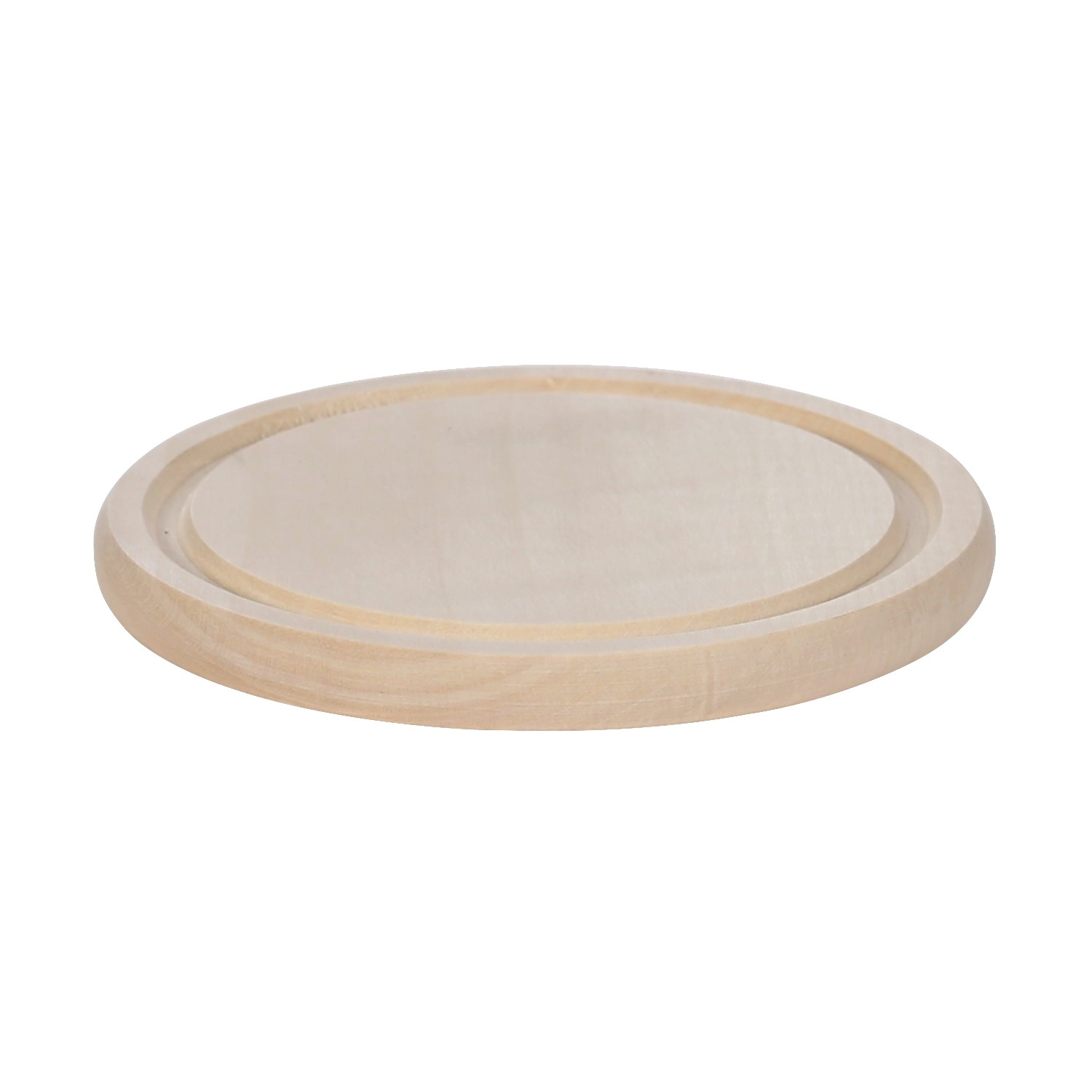 Ø 24 cm Ronde snijplank van esdoornhout met sapgeul