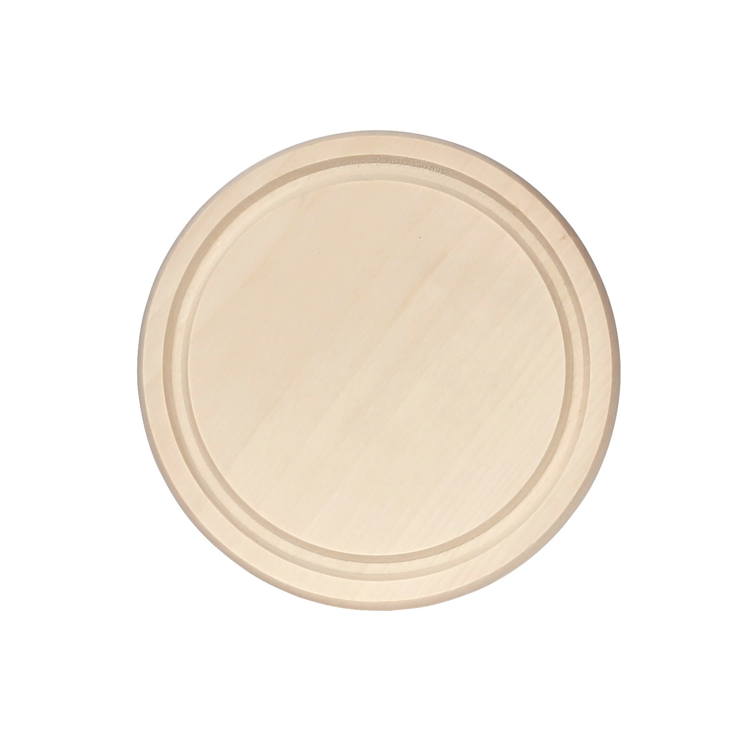 Ø 24 cm Ronde snijplank van esdoornhout met sapgeul
