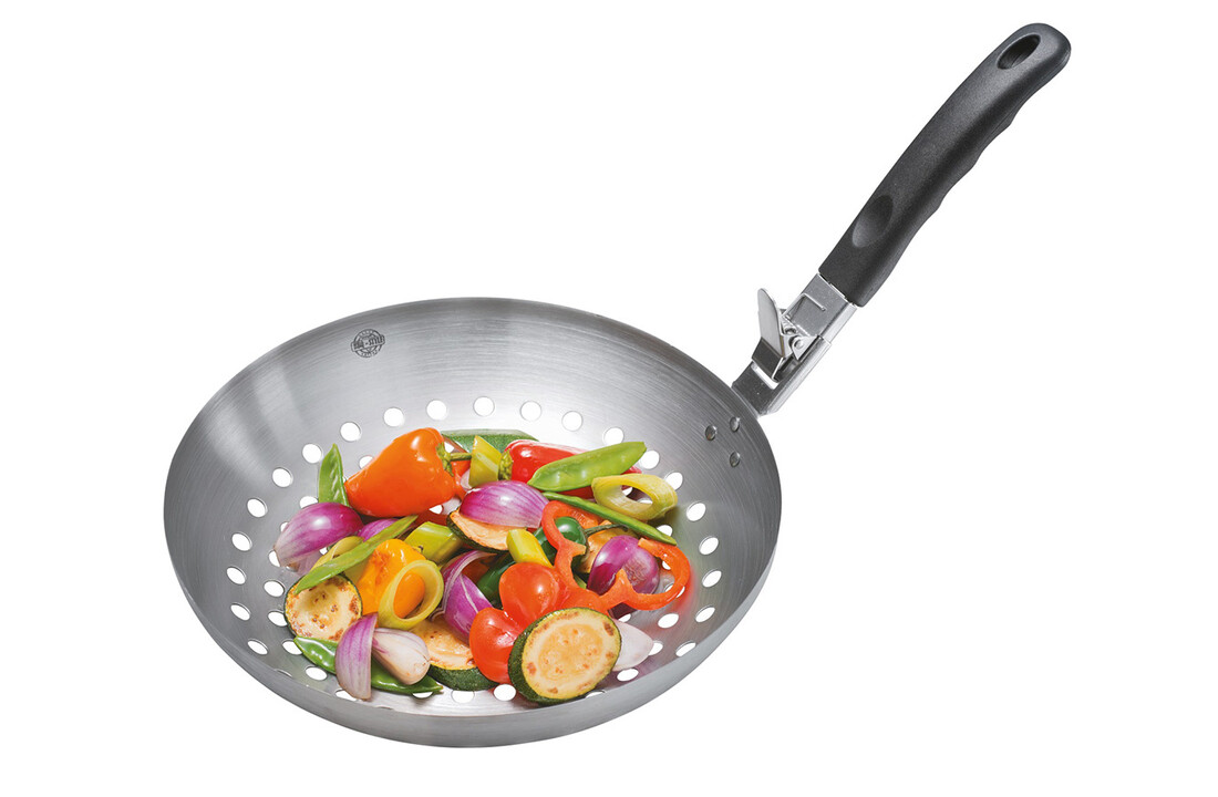 RVS Groentewok voor op de barbecue