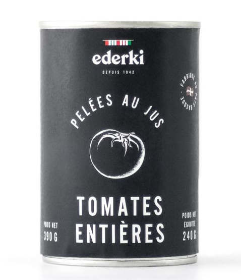 Ganze geschälte Tomaten in Saft 390g