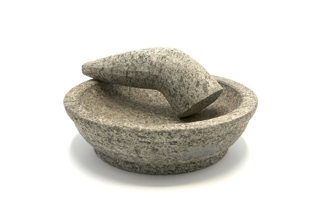 Ø 20 cm Granite Tjobek / Oelekan (Indonesian mortar)