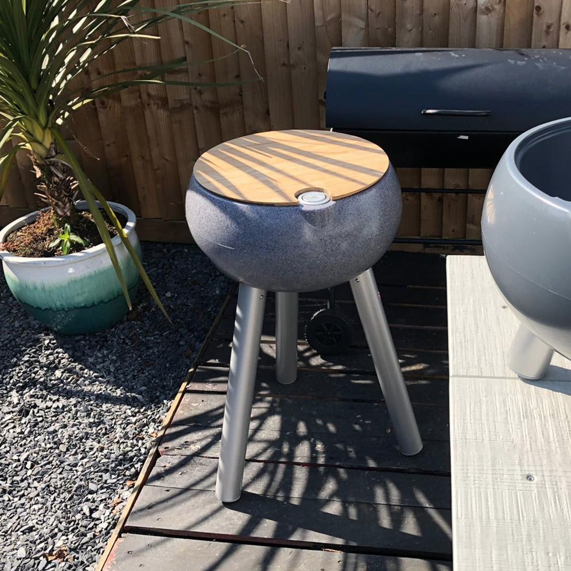 Drinks Cooler - Long - Dark Stone - incl. Cutting board