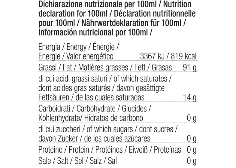 Olio con Tartufo Nero Estivo 100 ml