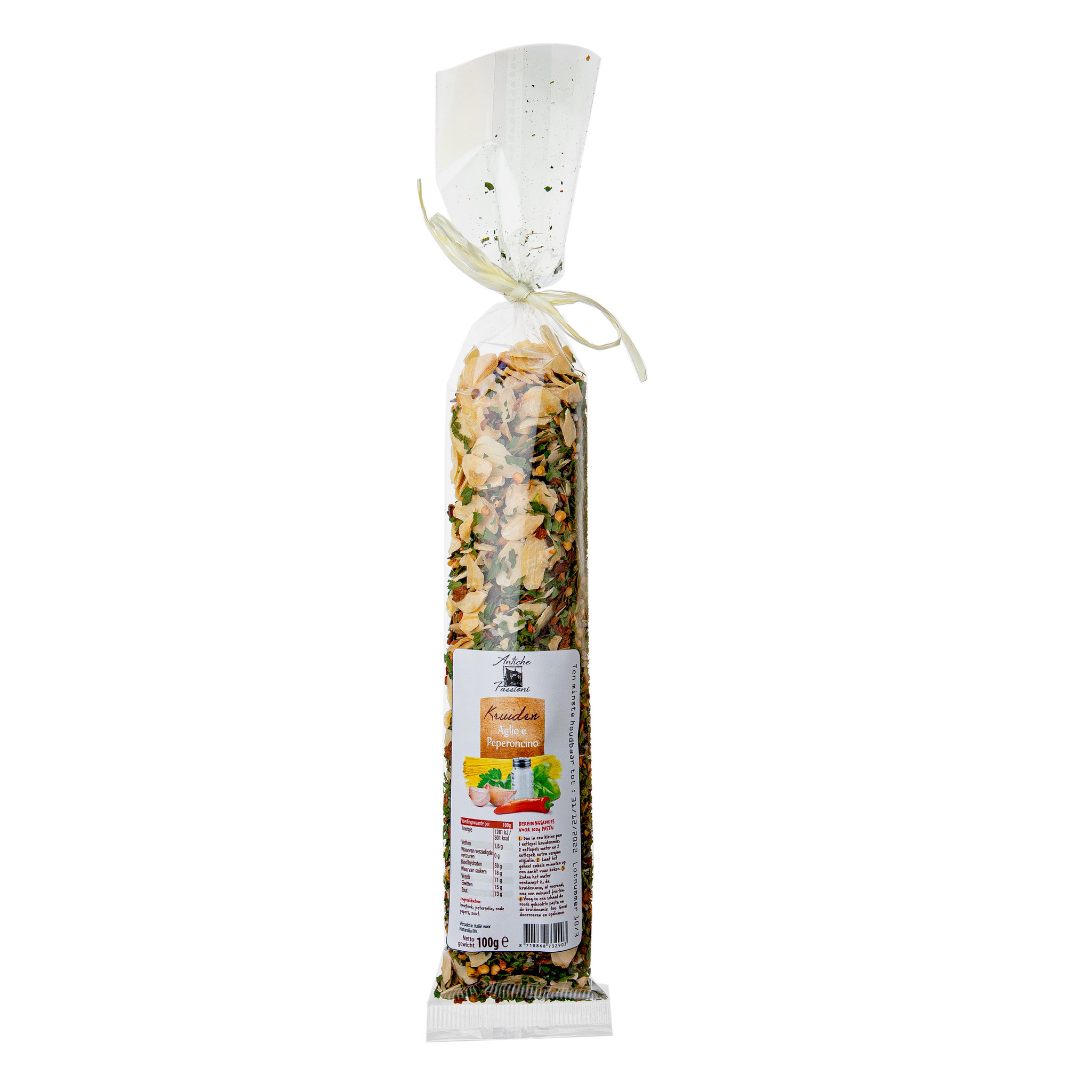 Antiche Passioni Kruidenmix voor Pasta Aglio e Peperoncino 100 g.