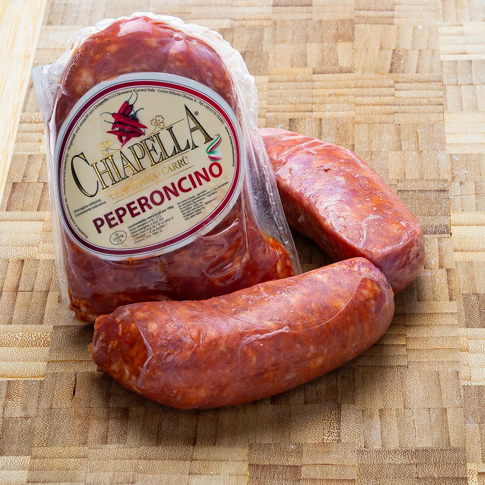 Verse salami met pittige rode chilipepers 2 x 100 gr.