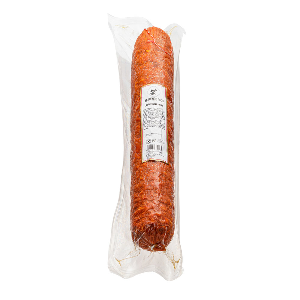Spanish paprika sausage made from pork shoulder ham and pork belly.