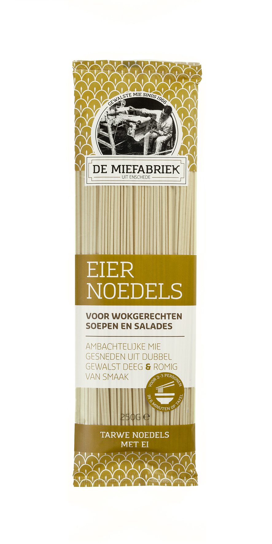Artisan egg noodles, creamy and springy!