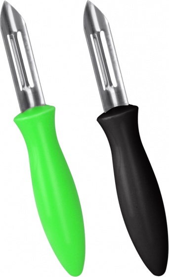 aardappelschillers 16 cm groen/zwart 2 stuks