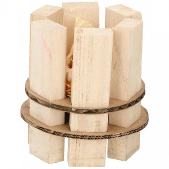 aanmaakhout 7,5 x 8 cm hout blank