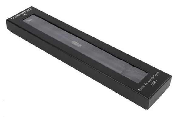 aansteker USB oplaadbaar 20,5 cm staal zwart