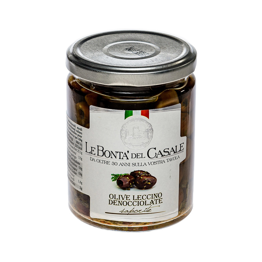 Le Bonta'del Casale Olive Nere Leccino Denocciolate 280 gr.