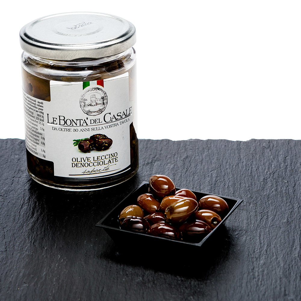 Le Bonta'del Casale Olive Nere Leccino Denocciolate 280 gr.