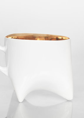 ENDE Ceramics Triple Cup - Gold Porcelain