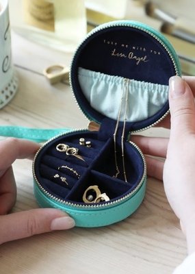 Lisa Angel Jewelry Case - Turquoise & Navy