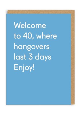 OHH DEER Welcome to 40