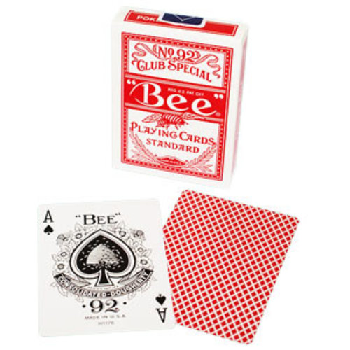Bee Bee - Poker size - Red back