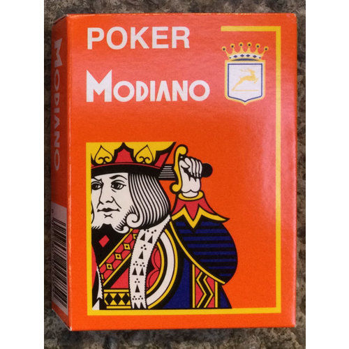 Modiano Poker 100% Plastik, Orange