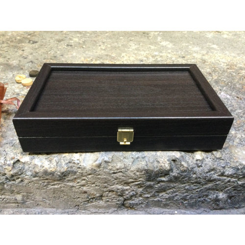 Manopoulos Mini Backgammon Wenge replica 20 x 12 x 4