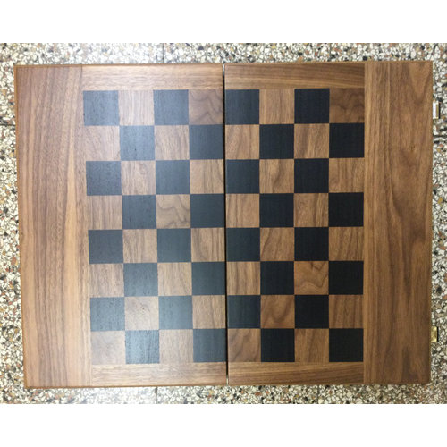 Manopoulos Backgammon & Schach schwarze Eiche 48 x 30 cm