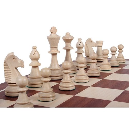 Sunrize Staunton Nr.6 gewichtet, in Holzbox dunkel 220x140x90,