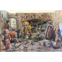 Romantische Krippe Weihnachtsguckkästchen