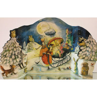 Schlittenfahrt im Winterwald