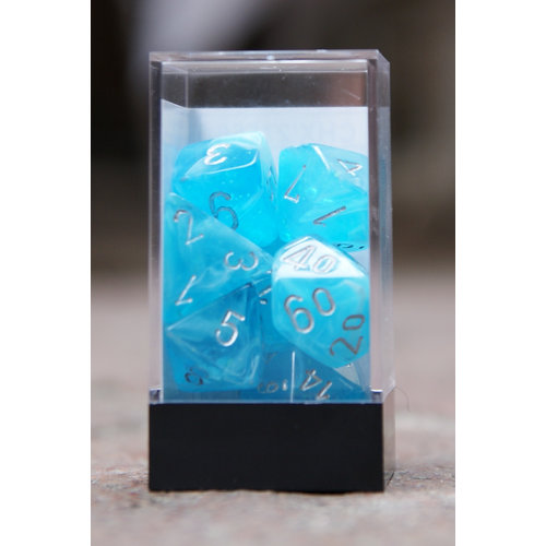 Chessex Luminary™ Polyhedral Sky/silver