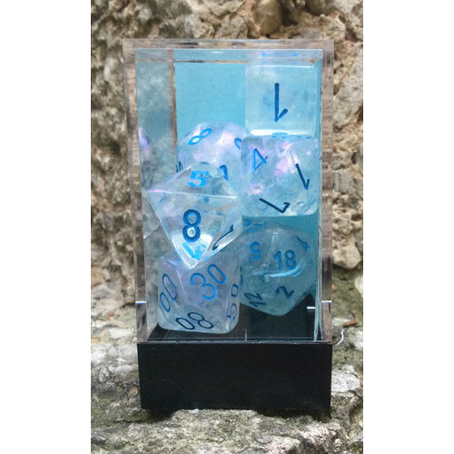 Chessex Borealis™ Icicle/light blue, Set 7