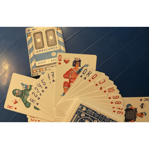 Riffle Shuffle Ambulance Playing Cards