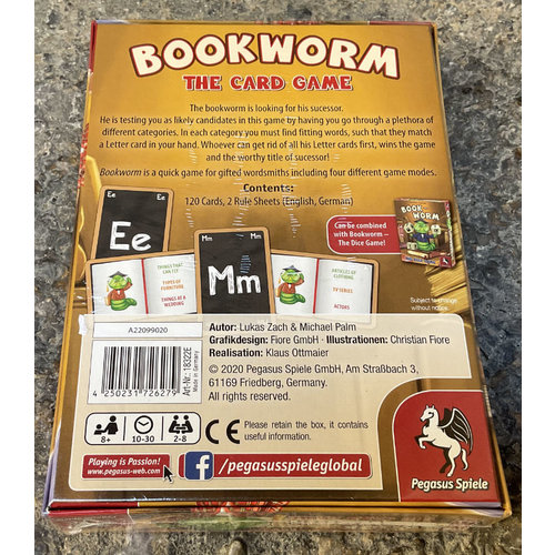 Pegasus Spiele Bücherwurm the Cardgame Englisch