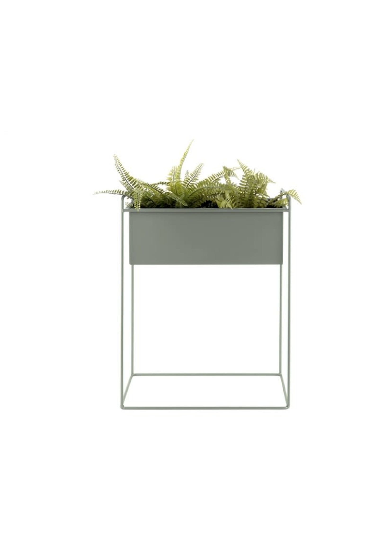 Ijzeren plantenbak op poten M [rechthoekig] 43 x 18,5 x 55 cm - Jungle groen