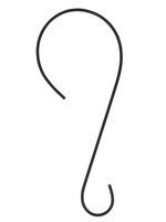 S-hook 27.5 x 11 cm - Iron - Black