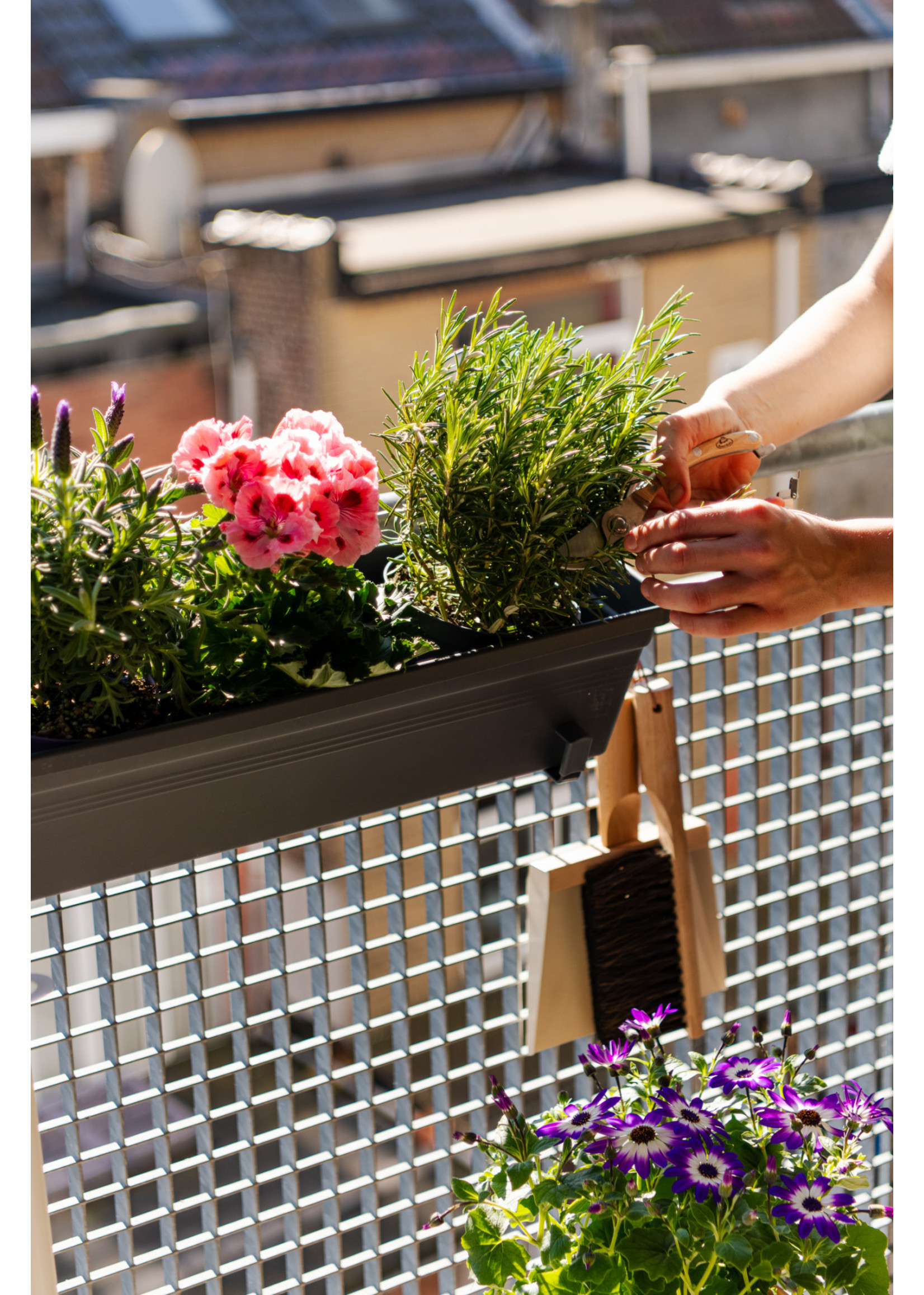 Support de balcon en métal (lot de 2 pièces)