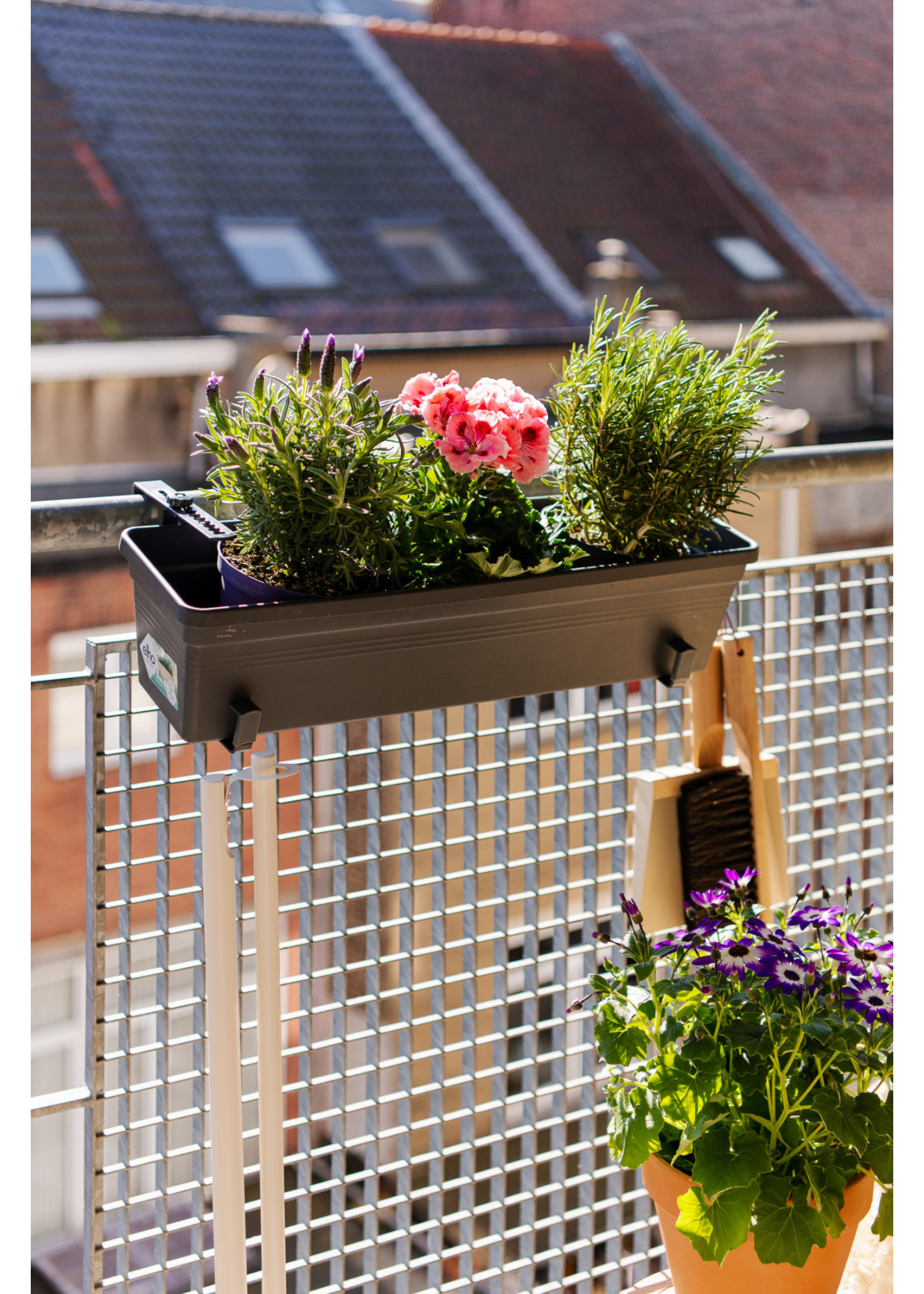 Support de balcon en métal (lot de 2 pièces)