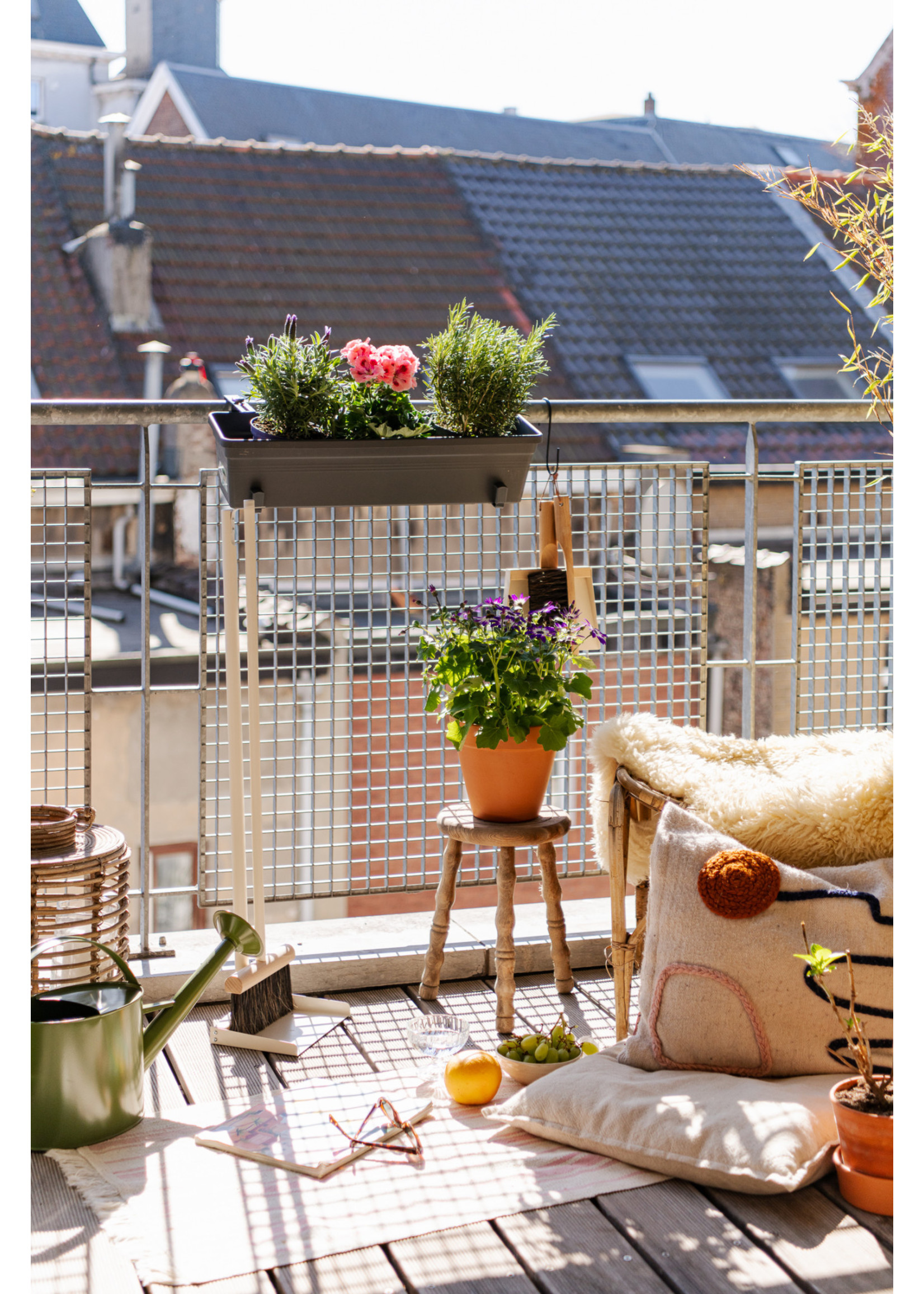 Support de balcon en métal (lot de 2 pièces)