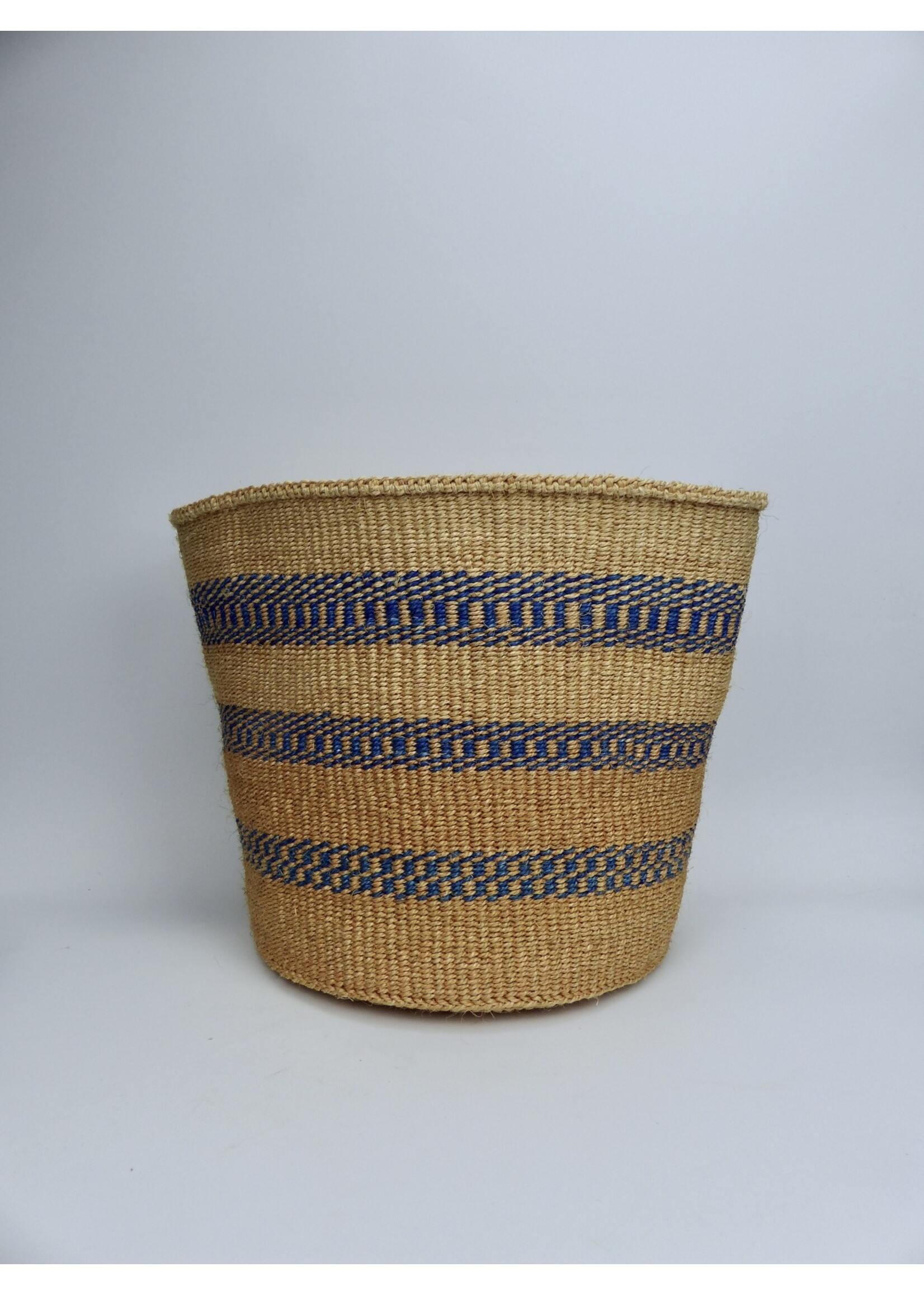 Hadithi Hadithi Basket L - Blue zigzag