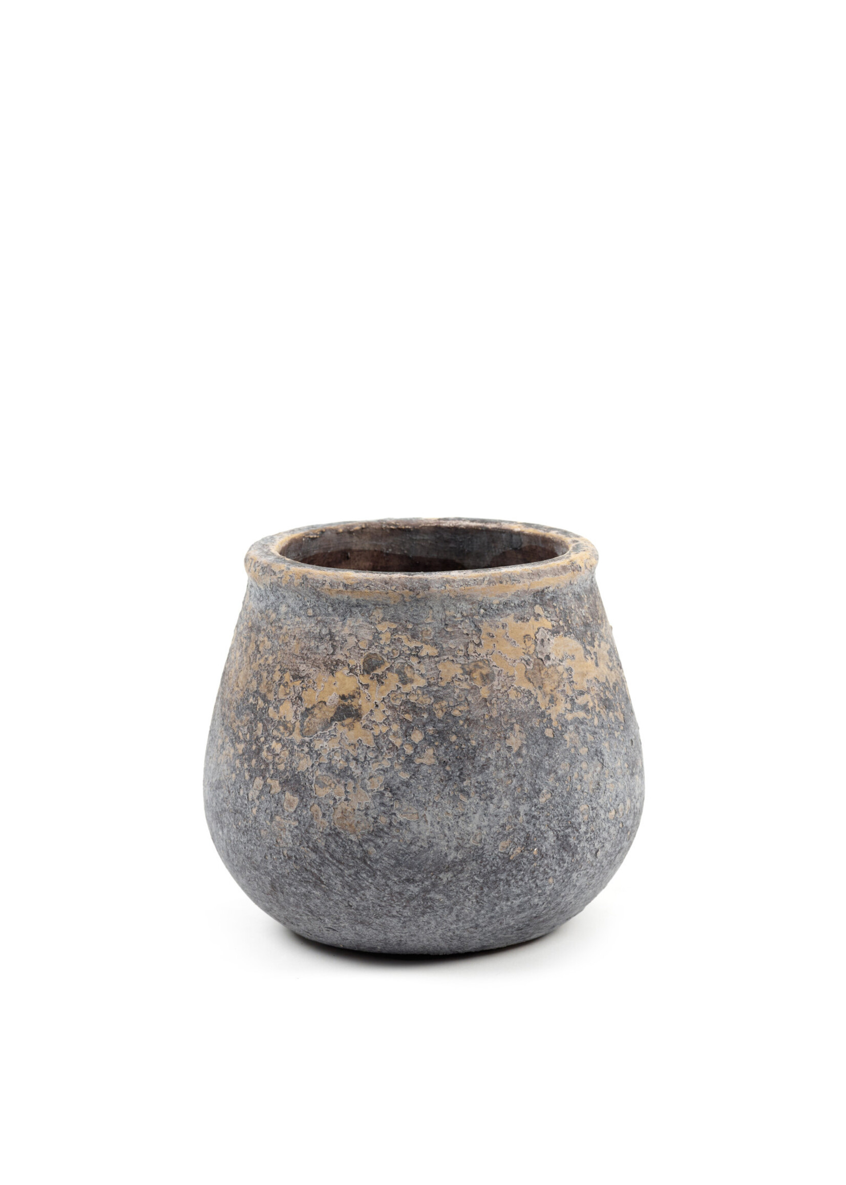 Rustic pot Ø10 h12 - Black