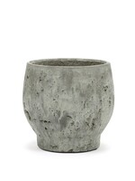 Rustic pot  Ø12 h14 - Greyish-green