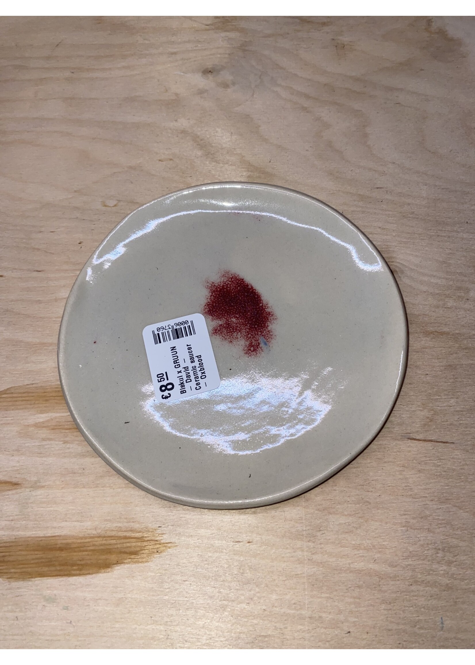 Biskui Biskui x GRUUN - David - Ceramic saucer - Oxblood