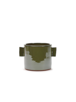 Pot with handles Ø12 h12 - green