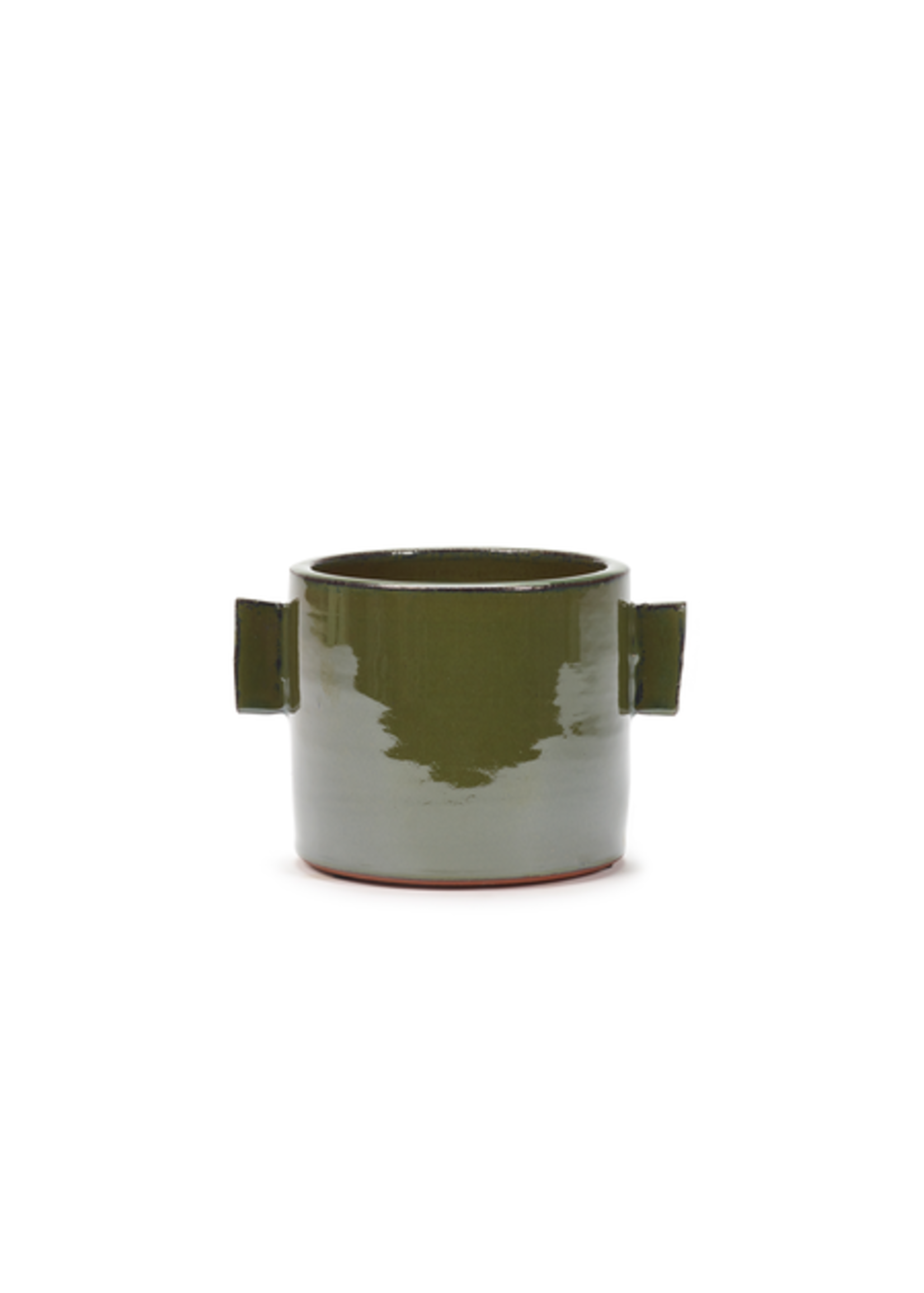 Pot with handles Ø12 h12 - green